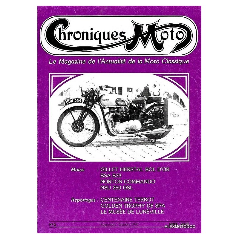 Chroniques moto n° 2